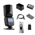 Godox V1S Professional Flash Speedlite Flaş Ünitesi Yuvarlak Kafa Kablosuz 2.4G Fresnel Zoom Sony a7RII a7R a58 a99 ILCE6000L a7RIII a7R3 A9 A77II A77 A350 Kameralar ile Uyumlu