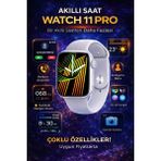 Goes Watch 11 Pro Akıllı Saat 2.2'' Büyük Ekran Bluetooth Arama Sağlık Takibi Nabız Ölçer Ios Android Uyumlu - Beyaz