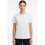 goffra Kadın Vision Bisiklet Yaka Premium Kalite Yoğun Dokulu Pamuklu T-Shirt Beyaz W101-R0220-01 - 3XL