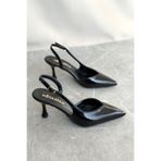 GOFFSHOES Kadın Eleni İnce Topuklu Ayakkabı - siyah-rugan