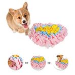 GoFika Küçük Köpekler Yavaş Besleme Enfiye Toplama Mat Bez Yavaş Yavaş Besleme ve Evcil Hayvanlar için (35,56 cm x 30,04 cm) Uyarıcı ve Burun İşi için Etkileşimli Bulmaca Besleyici (Pembe)