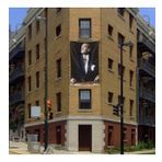 Göğe Bakan Mustafa Kemal Atatürk Poster Cephe Bayrak - 200x300cm (2 x 3 metre)