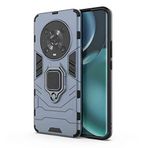 GOGME Honor Magic4 Lite 5G / Honor X9 5G için kılıf, 360 derece dönen halka tutucu destek çubuğu dayanıklı darbeye dayanıklı kılıf, çift katmanlı silikon TPU + sert PC kabuk tampon. Mavi