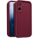 GOGME Kılıf Xiaomi Redmi A5 4G / Poco C71 4G için, Koruma Yumuşak Silikon TPU Kılıf, Toz Geçirmez Darbeye Dayanıklı Tampon Kapak - Şarap Kırmızısı