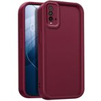 GOGME Xiaomi Redmi 9T 4G için kılıf, ultra ince yumuşak silikon TPU koruyucu kılıf, toz koruması, sağlam cep telefonu kılıfı, şarap kırmızısı