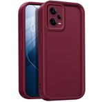 GOGME Xiaomi Redmi Note 12 Pro+ Plus 5G için kılıf, ultra ince yumuşak silikon TPU koruyucu kılıf, toz koruması, sağlam cep telefonu kılıfı, şarap kırmızısı