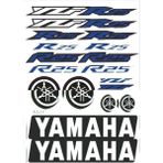 Gogo 067 A4 Yamaha R25 Mavi Tek Paket Çoklu Sticker - Renkli