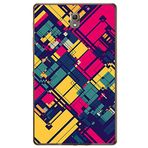 Gogo Accessories 10.5 inç Samsung Galaxy Tab ile Uyumlu S6 T860 Kareler Baskılı Silikon Kılıf