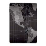 Gogo Accessories Apple iPad 2 3 4 A1219 A1395 A1416 A1460 Gri Harita Baskılı Silikon Kılıf