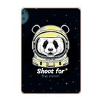 Gogo Accessories Apple iPad 5. Nesil 2018 A1893 A1954 T015 Astronot Ayı Baskılı Silikon Kılıf
