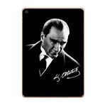 Gogo Accessories Apple iPad 5. Nesil 2018 A1893 A1954 T015 Atatürk İmza Baskılı Silikon Kılıf