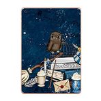 Gogo Accessories Apple iPad 5. Nesil 2018 A1893 A1954 T015 Mektup Baykuş Baskılı Silikon Kılıf
