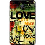 Gogo Accessories Samsung Galaxy Tab ile Uyumlu A SM-T280 Love Baskılı Silikon Kılıf