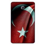 Gogo Accessories Samsung Galaxy Tab ile Uyumlu A SM-T280 Türk Bayrağı Baskılı Silikon Kılıf