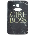 Gogo Accessories Samsung T110 Model Mermer Desenli Boss Baskılı Silikon Kılıf