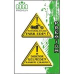 Gogo Damla Sticker 2'li 4X5CM Fark Edin