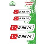 Gogo Kan Grubu 0 Rh - Beyaz Dörtlü Damla Etiket