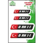 Gogo Kan Grubu Siyah Dörtlü Damla Etiket Iı 0 Rh +