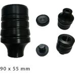 Gogo Motosiklet Üniversal Koruma Takozu Tekli Siyah (90MM x 55MM)