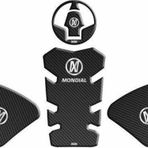 Gogo Tank Pad Seti 001 Siyah-gri-karbon Mondıal 125 Drıft L 2019-2023