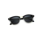 Gogoey Erkek Siyah Retro Kare Oval Vintage Glasses Güneş Gözlüğü