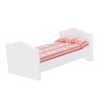 Gogogmee 1 Bilgisayar oyuncak bebek beşiği modeller çocuk yatağı mini ev simülasyon aksesuarı yatak modeli mini simülasyon modeli minyatür karyola mobilya Aksesuarlar Mdf beyaz