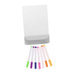 Gogogmee 1 Set Akrilik Silinebilir Tahta Işıklı Dekoratif Boyasız Boş Silinebilir Tahta Işıklı Stand Masa LED Harf Mesaj Boyama Tahtası