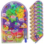 Gogogmee 10 Parça paçinko oyuncak el oyunları Ofis malzemeleri masa oyuncağı mini masa oyunu oyun odası kaynağı etkileşimli oyun taşınabilir Pinball makinesi boncuk langırt çocuk plastik