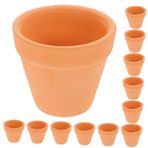 Gogogmee 12 Adet Cotta Tencere 5.5 * 5 Mini Kil Tencere Drenaj Deliği Ile Küçük Pişmiş Toprak Tencere Bitkiler Için Succulents Kaktüs Kapalı Bahçe