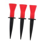 Gogogmee 3 Parça Yumuşak Lastik Çivi Özel Golf Tees Yaratıcı Golf Tişörtleri Plastik Tişört Tutucu Golf Çivileri Sürüş Aralığı Paspasları Tees Tutucu Spor Dalları Plastik Alet