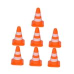 Gogogmee 7 Adet Barikat Masa Modeli Barikat Konisi Mini Portakal Konileri Küçük Trafik Işaretleri Eğitim Için Futbol Konileri Küçük Trafik Konileri Konik Sokak Tabelası Karın Kası Çocuk