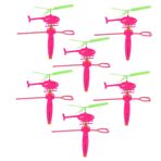 Gogogmee Çocuklar Için Uçan Oyuncak Seti - Çekme Dişli Helikopter Oyuncaklı 6 Parça Uçak Oyuncakları Uçak İçin Küçük Çocuk Seyahat Oyuncakları Eğitici Oyuncaklar