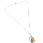 Gogogmee Hollow Moon Meyve Bohem Tarzı Kolye (limon) Parti Kolye Için Dekorasyon Takı Kolye Için Dekorasyon Içi Boş Kolye Dekorasyon Için Bohem Kolye Takılık Alaşım Gelin Oymak