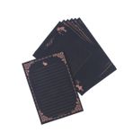 Gogogmee Vintage Dantel Tasarımlı 8li Mektup Kağıdı Seti Okul Ofis Yazma Için El Sanatları Kağıdı Kırtasiye