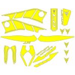 Gogomoto Yamaha MT07 2014 - 2017 Uyumlu Sarı Sticker Set