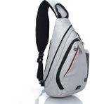 Göğüs Çantası Omuz Sırt Çantası Naylon Fermuar Kadın Messenger Çanta Erkek Okul Çantası Omuz Çantaları Sling 19 Inç | Sırt Çantası Marka | Sırt Çantası Modernbackpacking Paketleri(Yurt Dışından) - Beyaz