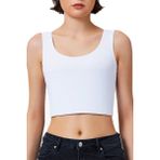 Göğüs Gizleyici Korse Unisex Jinekomasti ve Tomboy Için Binder Toparlayıcı Düz Silüet - Beyaz - 2XL