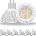 GOHDLAMP 6'lı Paket MR16 LED Ampüller, 50 Watt Eşdeğer Peyzaj Ampulleri, 4000K Nötr Beyaz 5W GU5.3 MR16 12V Spot Ampul, Peyzaj için 38 Derece Işın Açısı, Gömme, Ray Aydınlatma