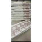 Gohiba Çeyizlik Dantelli El Havlusu Fistolu Lüks Model Şık Detaylı 40 x 70 - Beyaz - 40 x 70 cm