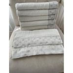 Gohiba Çeyizlik Havlu Çeyizlik El Havlusu Yüz Havlusu Modelleri - 50 x 90 cm - Krem - Gri