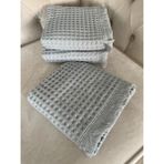 Gohiba Waffle Pöti Pamuklu Havlu Özel Doku ve Tasarım Şık Banyo Havlusu - 70 x 140 cm - Gri