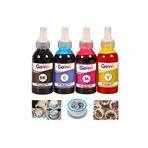 Goink Canon GI-41 Uyumlu Gıda Mürekkebi Seti 4x100 ml (CMYK) - Pasta ve Kurabiye Süsleme için Yüksek