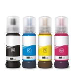 Goink Epson 103 Uyumlu Muadil Mürekkep Seti 4x70 ml (Siyah, Mavi, Kırmızı, Sarı) - EcoTank L3350 L3354 L3360 L5390 L4360 L1350 L3310 için Kolay Dolum Şişe Hediyeli