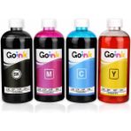 Goink Epson L355 Uyumlu 4X500 ml Muadil Mürekkep SETI-15000 Sayfa - Altın