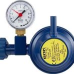 Gok - 90 Derece Dik Çıkışlı Manometreli LPG-Gaz Dedantör-Regülatör