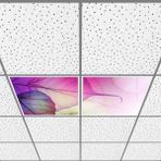 Gök Panel 60X60 LED Panel Aydınlatma Armatür Avize Sıva Altı Desenli 1x2 Ikili Grup 46510028SA - 6400K - Beyaz