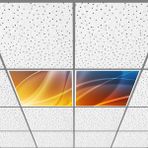 Gök Panel 60X60 LED Panel Aydınlatma Armatür Avize Sıva Altı Desenli 1x2 Ikili Grup 46510131SA - 6400K - Beyaz