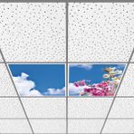 Gök Panel 60X60 LED Panel Aydınlatma Armatür Avize Sıva Altı Desenli 1x2 Ikili Grup 46510155SA - 6400K - Beyaz
