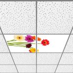 Gök Panel 60X60 LED Panel Aydınlatma Armatür Avize Sıva Altı Desenli 1x2 Ikili Grup 46510683SA - 6400K - Beyaz
