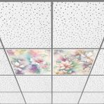 Gök Panel 60X60 LED Panel Aydınlatma Armatür Avize Sıva Altı Desenli 1x2 Ikili Grup 46510732SA - 6400K - Beyaz